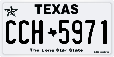 TX license plate CCH5971