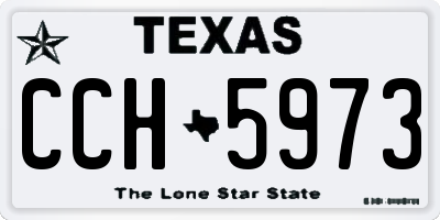 TX license plate CCH5973