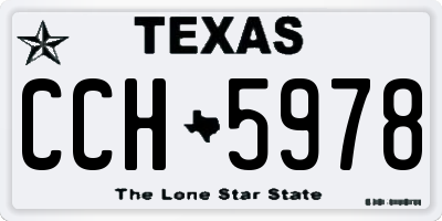 TX license plate CCH5978