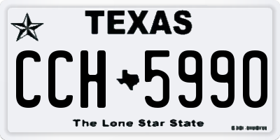 TX license plate CCH5990
