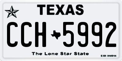 TX license plate CCH5992