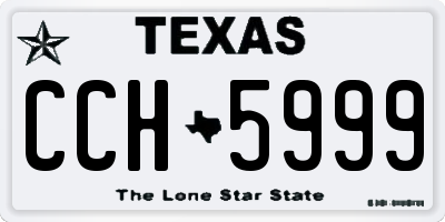 TX license plate CCH5999