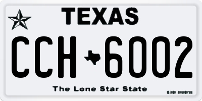 TX license plate CCH6002