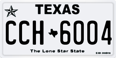 TX license plate CCH6004
