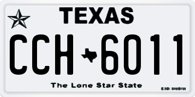 TX license plate CCH6011