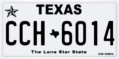 TX license plate CCH6014