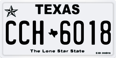 TX license plate CCH6018