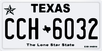 TX license plate CCH6032