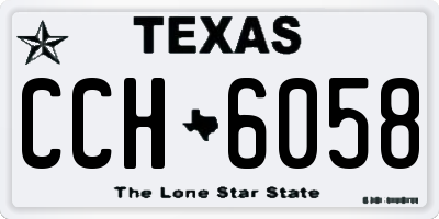 TX license plate CCH6058