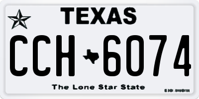 TX license plate CCH6074