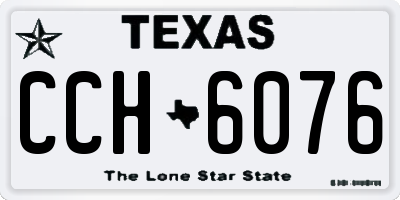 TX license plate CCH6076