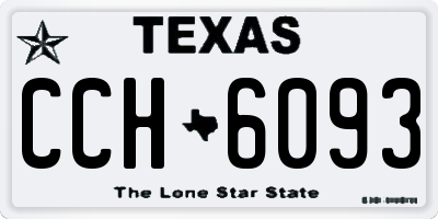 TX license plate CCH6093
