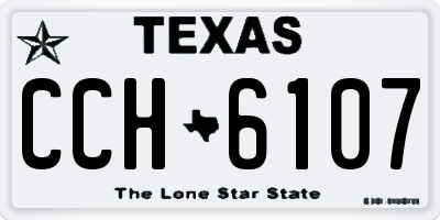 TX license plate CCH6107