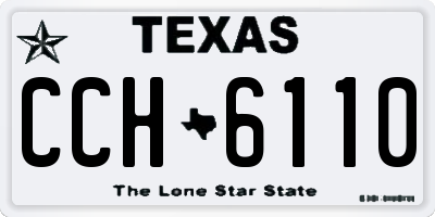 TX license plate CCH6110