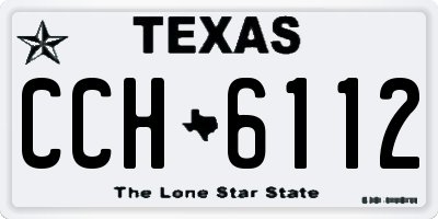 TX license plate CCH6112