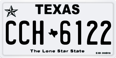 TX license plate CCH6122