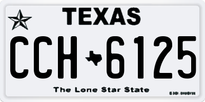 TX license plate CCH6125