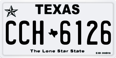 TX license plate CCH6126
