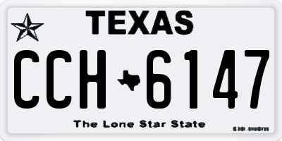 TX license plate CCH6147