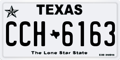 TX license plate CCH6163