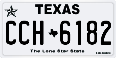 TX license plate CCH6182