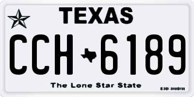 TX license plate CCH6189