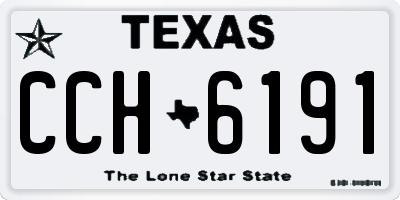 TX license plate CCH6191