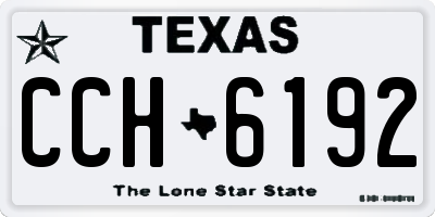 TX license plate CCH6192