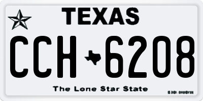 TX license plate CCH6208