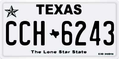TX license plate CCH6243