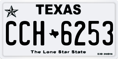 TX license plate CCH6253