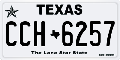 TX license plate CCH6257