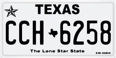 TX license plate CCH6258