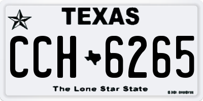 TX license plate CCH6265