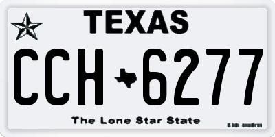 TX license plate CCH6277