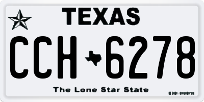 TX license plate CCH6278