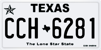 TX license plate CCH6281