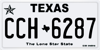 TX license plate CCH6287