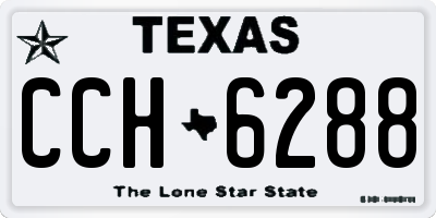TX license plate CCH6288
