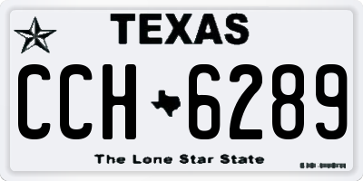 TX license plate CCH6289