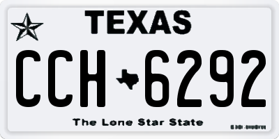TX license plate CCH6292