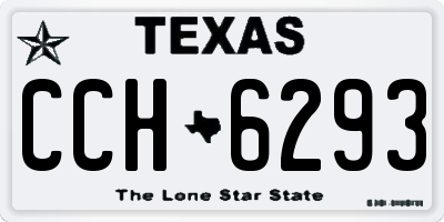 TX license plate CCH6293