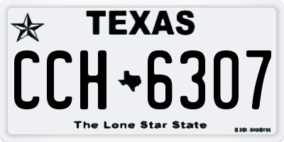 TX license plate CCH6307