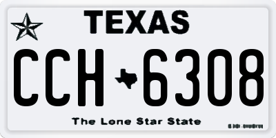 TX license plate CCH6308