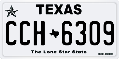 TX license plate CCH6309