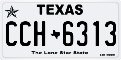 TX license plate CCH6313