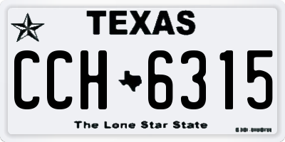 TX license plate CCH6315