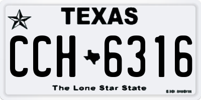TX license plate CCH6316