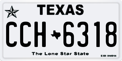 TX license plate CCH6318