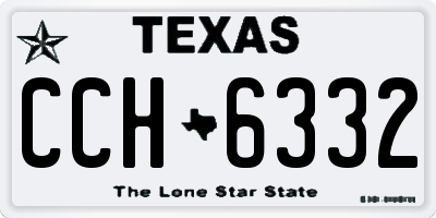 TX license plate CCH6332